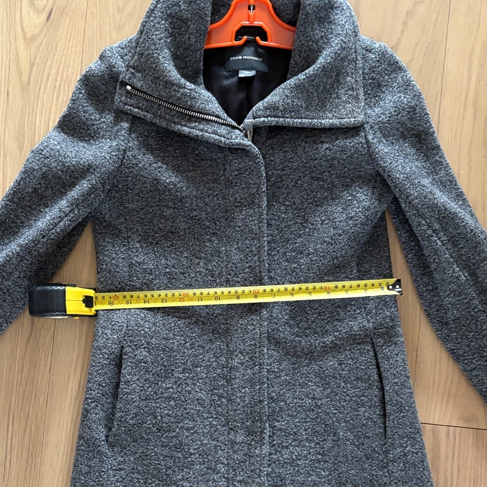 Club Monaco Heather Gray Trench Coat - Picture 10 of 11
